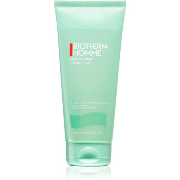 Biotherm Biotherm Homme Aquapower gel za prhanje za telo in lase za globoko čiščenje za moške 200 ml