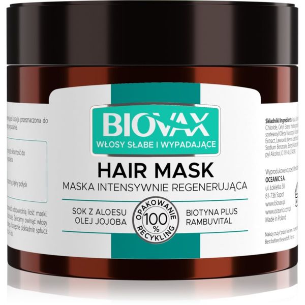 Biovax Biovax Falling Hair maska za okrepitev las proti izpadanju las 250 ml