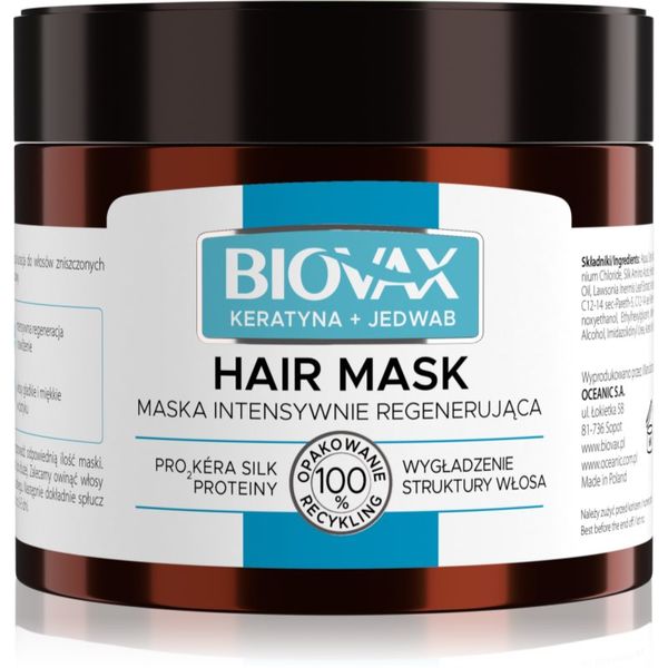 Biovax Biovax Keratin & Silk regeneracijska maska za grobe lase 250 ml