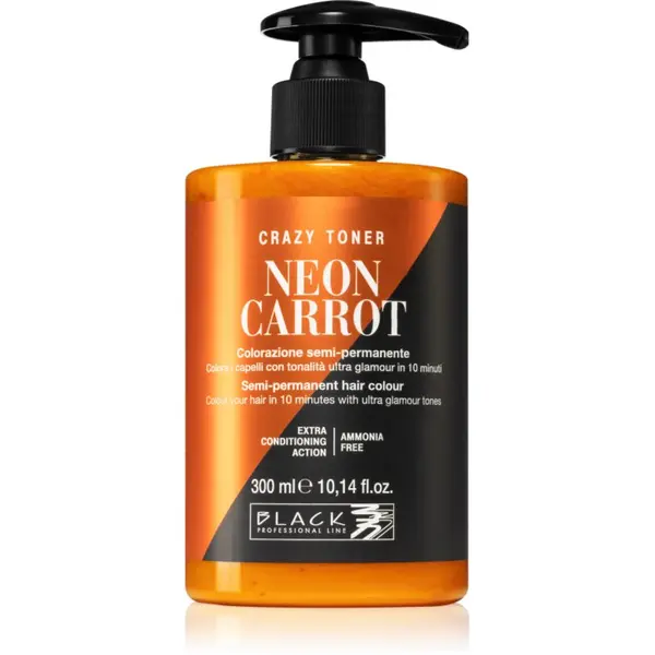 Black Professional Line Black Professional Line Crazy Toner barvni toner Neon Carrot 300 ml