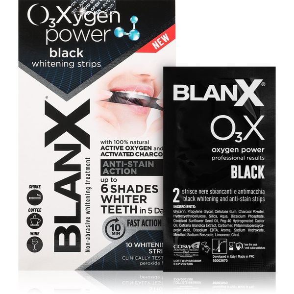 BlanX BlanX Oxygen Power Whitening Black Strips belilni trakovi za zobe 10 kos