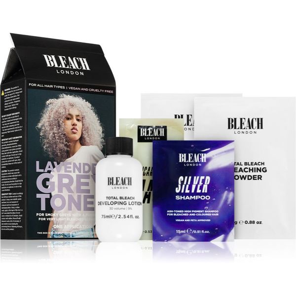 Bleach London Bleach London Toner Kit semi permanentna barva za lase za blond lase odtenek Lavender Grey 1 kos