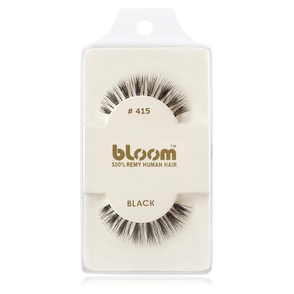 Bloom Bloom Natural lepilne trepalnice iz naravnih las No. 415 (Black) 1 cm