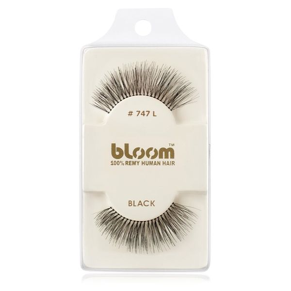 Bloom Bloom Natural lepilne trepalnice iz naravnih las No. 747L (Black) 1 cm