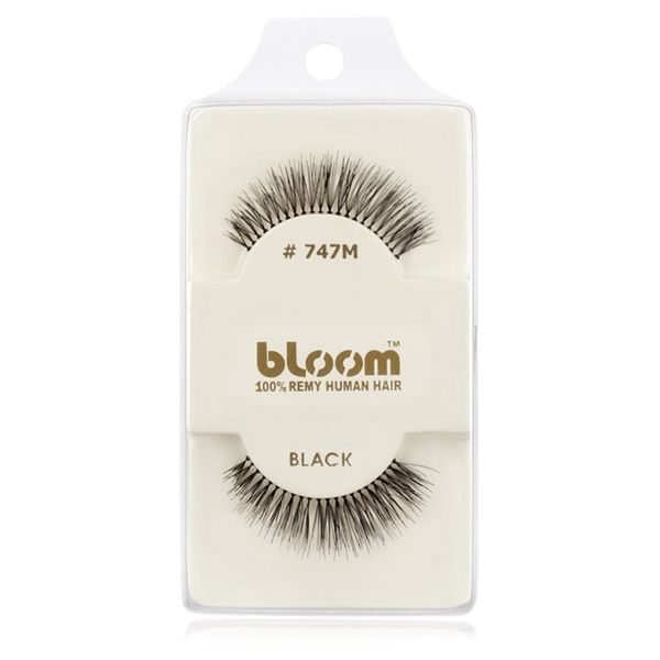 Bloom Bloom Natural lepilne trepalnice iz naravnih las No. 747M (Black) 1 cm