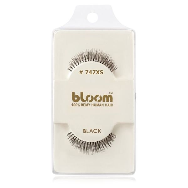 Bloom Bloom Natural lepilne trepalnice iz naravnih las No. 747XS (Black) 1 cm