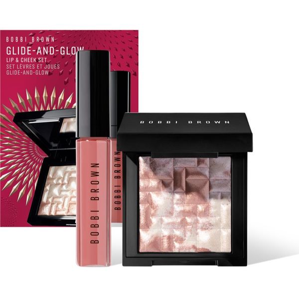 Bobbi Brown Bobbi Brown Holiday Glide-and-Glow Lip & Cheek Set darilni set (za popoln videz)