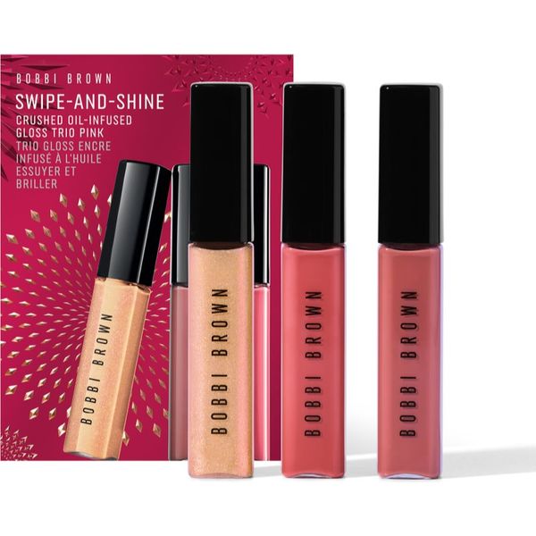 Bobbi Brown Bobbi Brown Holiday Swipe-and-Shine Crushed Oil-Infused Gloss Trio set vlažilnih sijajev za ustnice