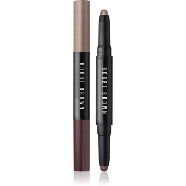 Bobbi Brown Bobbi Brown Long-Wear Cream Shadow Stick Duo senčila za oči v svičniku duo odtenek Pink Steel / Bark 1,6 g