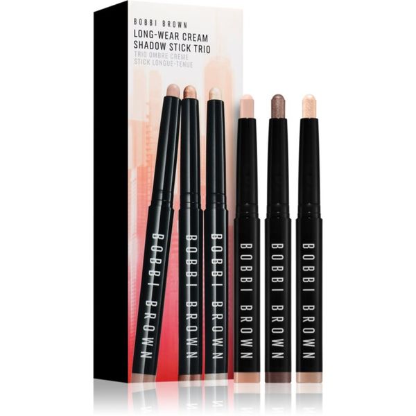 Bobbi Brown Bobbi Brown Long-Wear Cream Shadow Stick Trio Brow Pencil darilni set za oči 3 kos