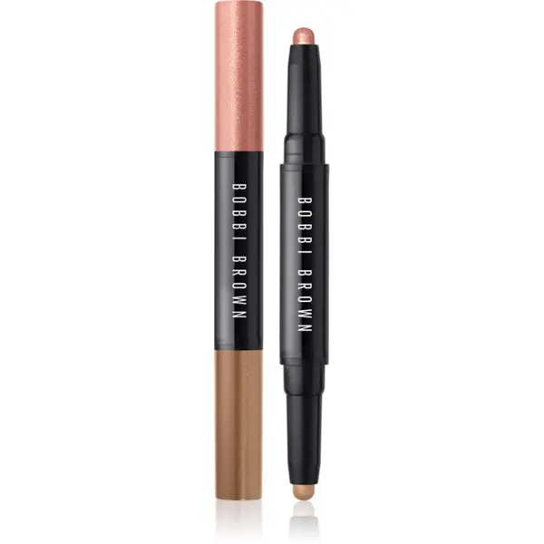 Bobbi Brown Bobbi Brown Long-Wear Dual-Ended Cream Shadow Stick senčila za oči v svičniku duo odtenek Pink Copper / Cashew 1.6 g