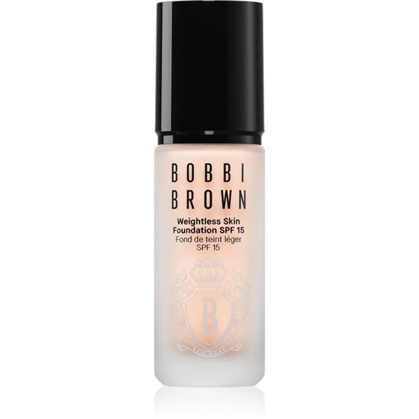 Bobbi Brown Bobbi Brown Weightless Skin Foundation SPF 15 Mini dolgoobstojni matirajoči tekoči puder z vlažilnim učinkom odtenek Ivory 13 ml