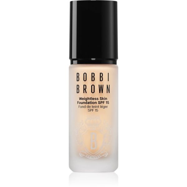 Bobbi Brown Bobbi Brown Weightless Skin Foundation SPF 15 Mini dolgoobstojni matirajoči tekoči puder z vlažilnim učinkom odtenek Warm Sand 13 ml