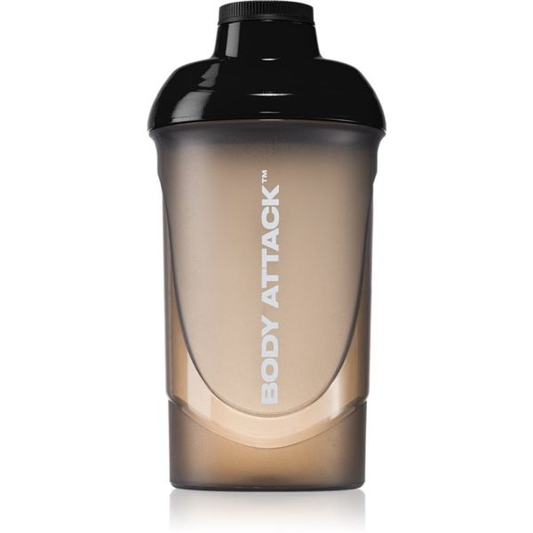Body Attack Body Attack Shaker športni shaker brez vsebnosti BPA barva Black 600 ml