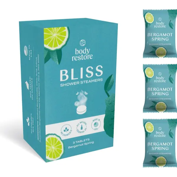 Body Restore Body Restore Bliss Shower Steamers tablete za prho dišave Bergamot Spring 3 kos