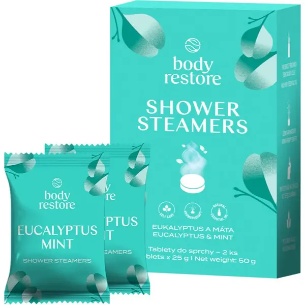Body Restore Body Restore Eucalyptus & Mint Shower Steamers tablete za prho 2x25 g