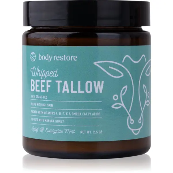 Body Restore Body Restore Whipped Beef Tallow Balm Eucalyptus & Mint hranilna krema za telo 73 ml