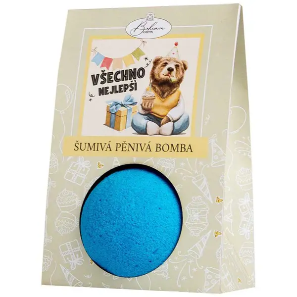 Bohemia Gifts & Cosmetics Bohemia Gifts & Cosmetics Bath Bombs Happy Birthday kroglica za kopel 110 g