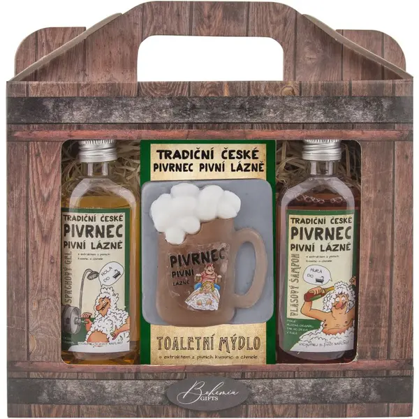 Bohemia Gifts & Cosmetics Bohemia Gifts & Cosmetics Beer set za telo in lase za moške