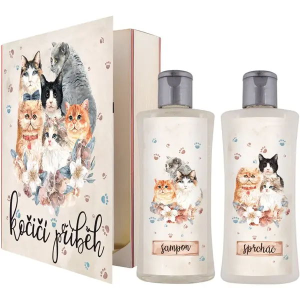 Bohemia Gifts & Cosmetics Bohemia Gifts & Cosmetics Book Cat's Tale darilni set