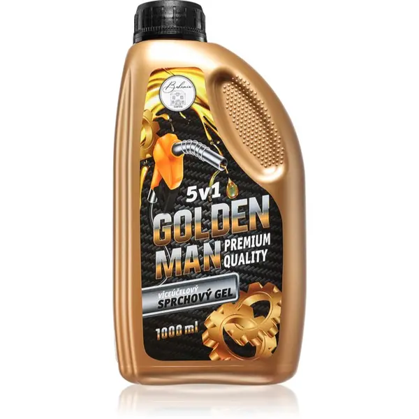 Bohemia Gifts & Cosmetics Bohemia Gifts & Cosmetics Industrial Golden Man gel za prhanje za moške 5 v 1 1000 ml