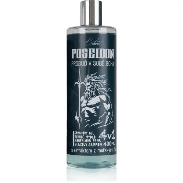 Bohemia Gifts & Cosmetics Bohemia Gifts & Cosmetics Poseidon gel za umivanje 4 v 1 za moške 400 ml