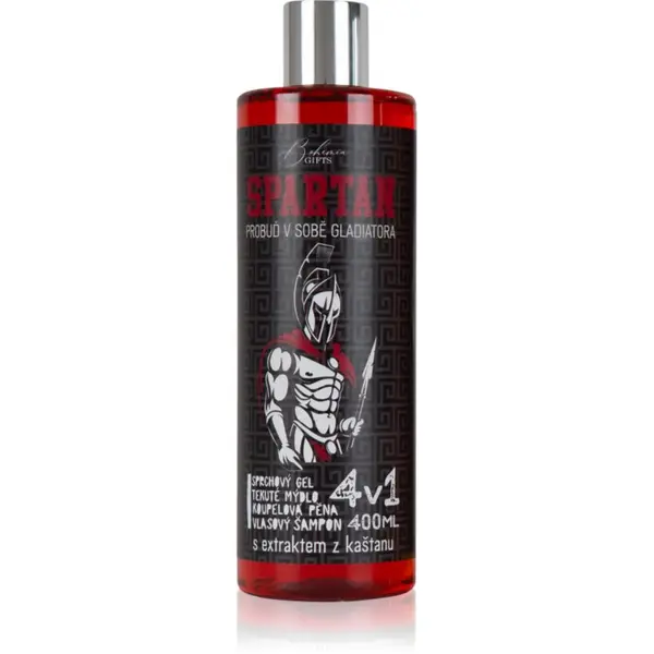 Bohemia Gifts & Cosmetics Bohemia Gifts & Cosmetics Spartan gel za umivanje 4 v 1 za moške 400 ml