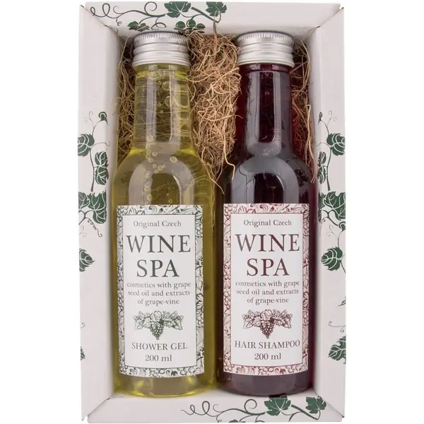 Bohemia Gifts & Cosmetics Bohemia Gifts & Cosmetics Wine Spa darilni set za tuš