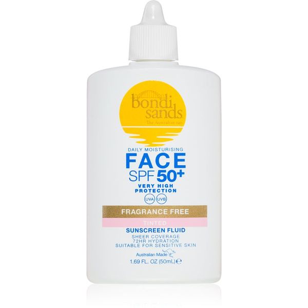 Bondi Sands Bondi Sands SPF 50+ Fragrance Free Tinted Face Fluid tonirana zaščitna krema za obraz SPF 50+ 50 ml