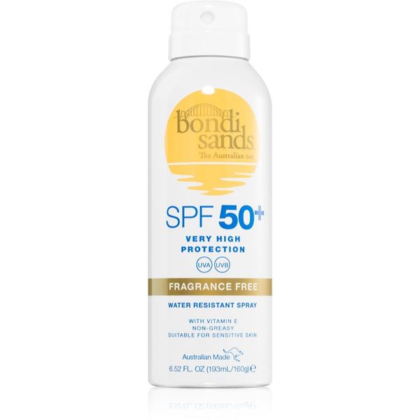 Bondi Sands Bondi Sands SPF 50+ Fragrance Free zaščitno pršilo za sončenje SPF 50+ 160 g