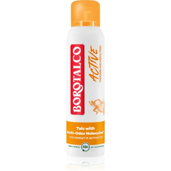 Borotalco Borotalco Active Mandarin & Neroli osvežilni deodorant v pršilu 48 ur 150 ml