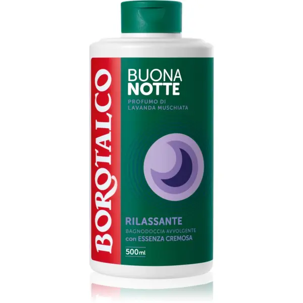 Borotalco Borotalco Good Night Relaxing gel za prhanje za miren spanec dišave Musk Lavender 500 ml