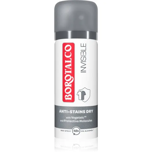 Borotalco Borotalco Invisible deodorant v pršilu proti belim in rumenim madežem 45 ml