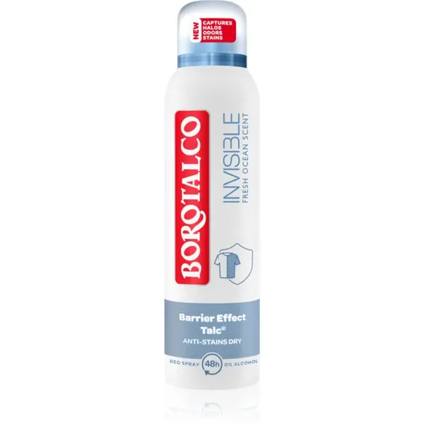 Borotalco Borotalco Invisible Fresh Ocean deodorant v pršilu z 48-urnim učinkom 150 ml