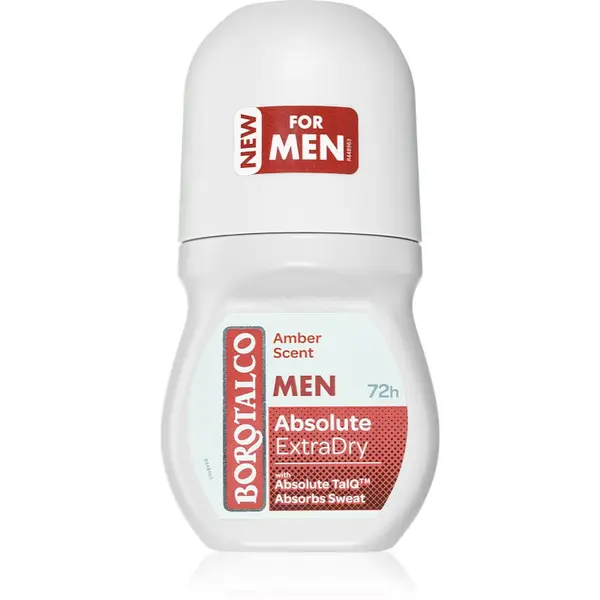 Borotalco Borotalco MEN Dry deodorant roll-on 72 ur dišave Amber 50 ml