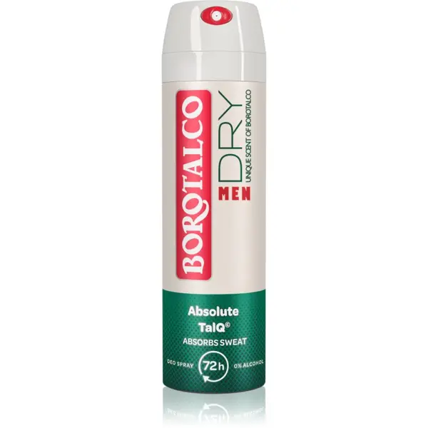 Borotalco Borotalco MEN Dry deodorant v pršilu za moške dišave Unique Scent of Borotalco 150 ml