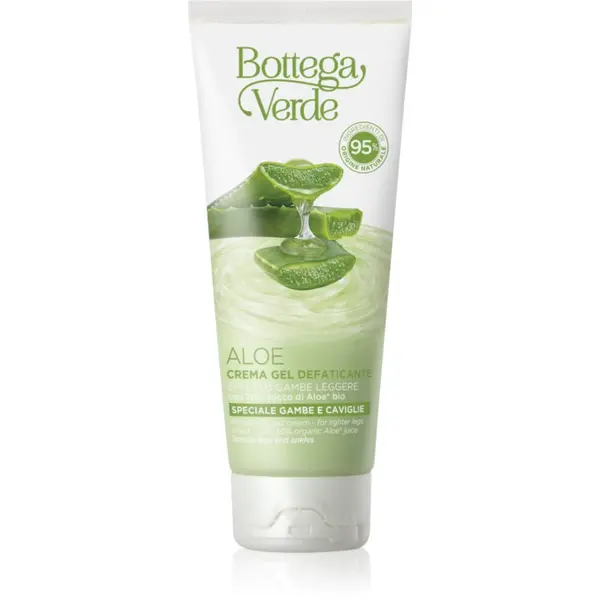 Bottega Verde Bottega Verde Aloe Vera vlažilna in pomirjajoča gel krema za utrujene noge 100 ml