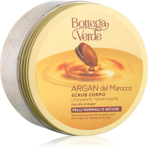 Bottega Verde Bottega Verde Argan del Marocco gladilni piling za telo z arganovim oljem 200 ml