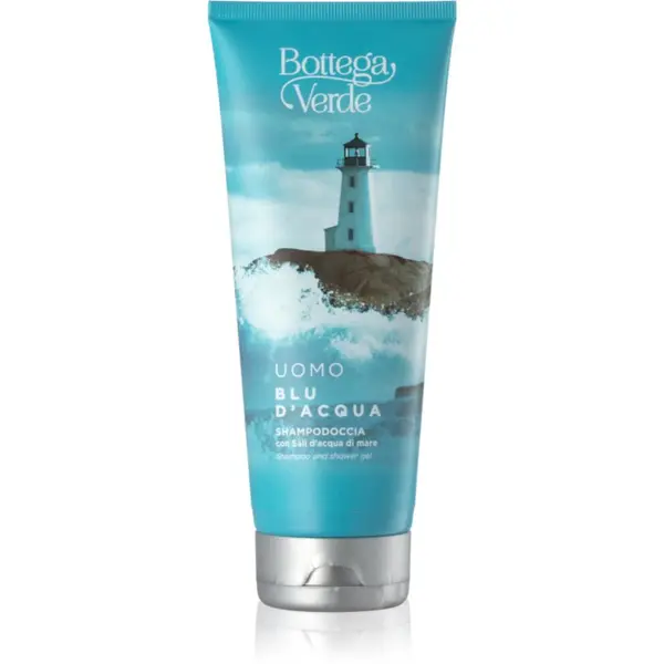 Bottega Verde Bottega Verde Blu d´Acqua gel za prhanje in šampon 2v1 z morsko soljo 200 ml