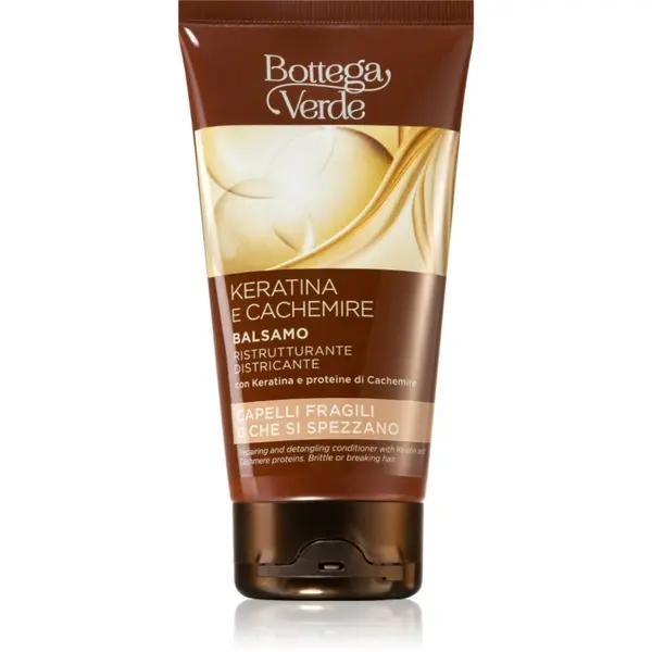 Bottega Verde Bottega Verde Keratin & Cashmere obnovitveni balzam za lažje razčesavanje las 150 ml
