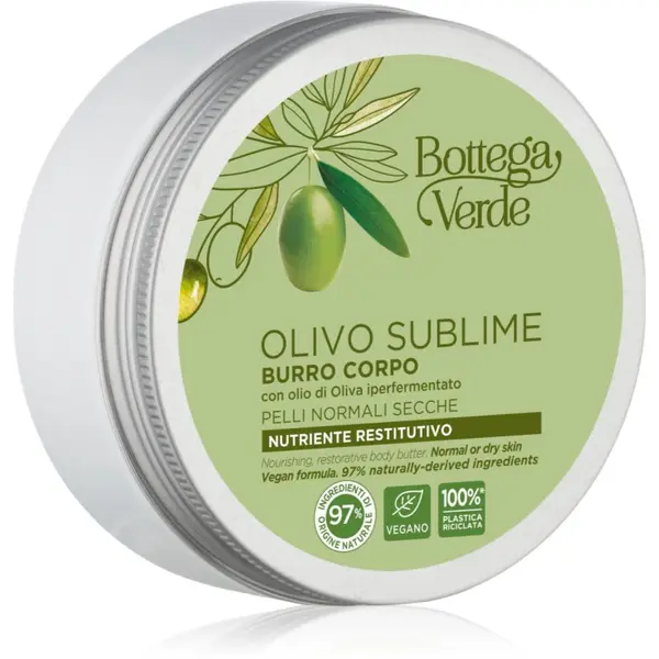 Bottega Verde Bottega Verde Olivo Sublime hranilno maslo za telo z oljčnim oljem 150 ml