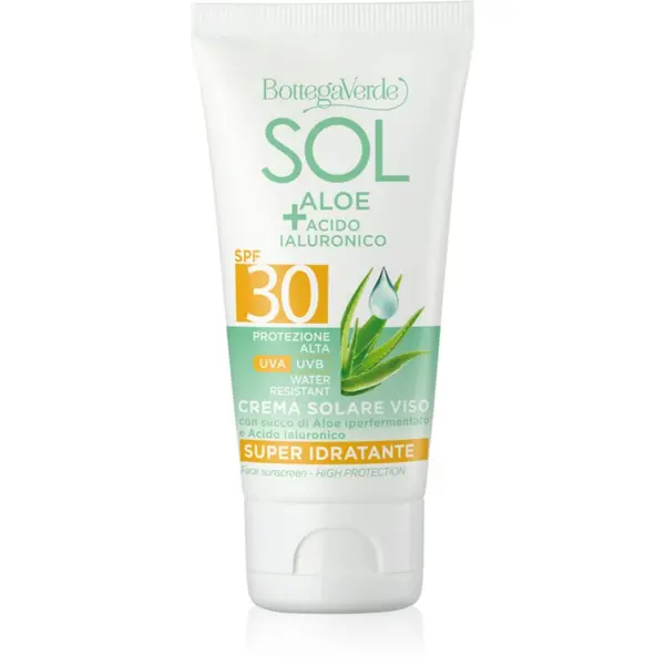 Bottega Verde Bottega Verde Sol Aloe krema za sončenje za obraz z aloe vero SPF 30 50 ml