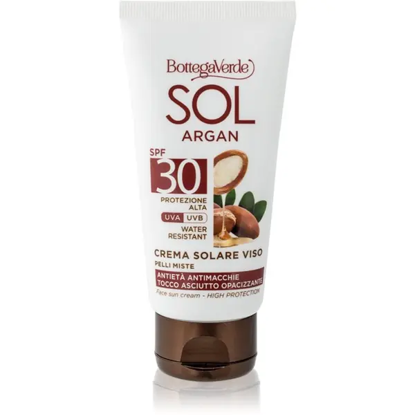 Bottega Verde Bottega Verde Sol Argan krema za sončenje za mastno in mešano kožo SPF 30 50 ml