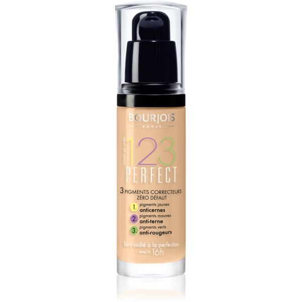 Bourjois Bourjois 123 Perfect tekoči puder za odličen videz odtenek 51 Vanille Clair SPF 10 30 ml