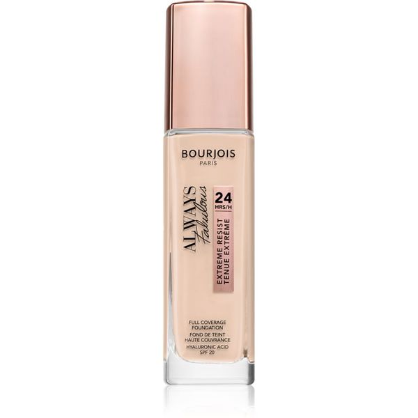 Bourjois Bourjois Always Fabulous dolgoobstojen tekoči puder SPF 20 odtenek 100 Rose Ivory 30 ml