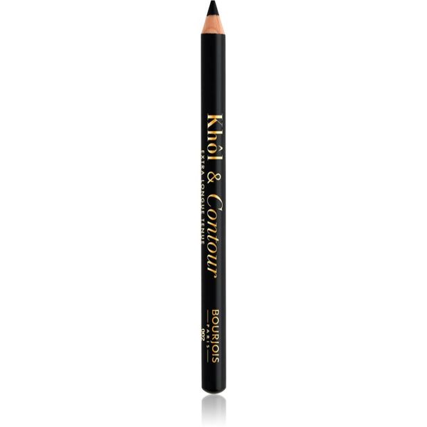 Bourjois Bourjois Khôl & Contour Extra Longue Tenue dolgoobstojni svinčnik za oči odtenek 002 Ultra Black 1.2 g