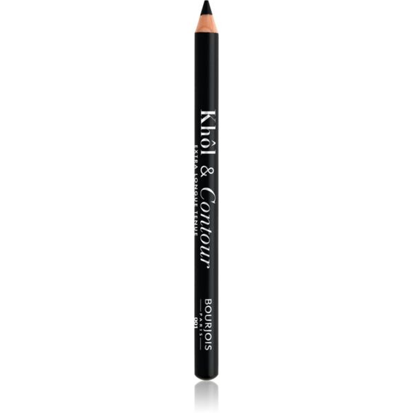 Bourjois Bourjois Khôl & Contour Extra Longue Tenue dolgoobstojni svinčnik za oči s šilčkom odtenek 001 Noir-issime 1,2 g
