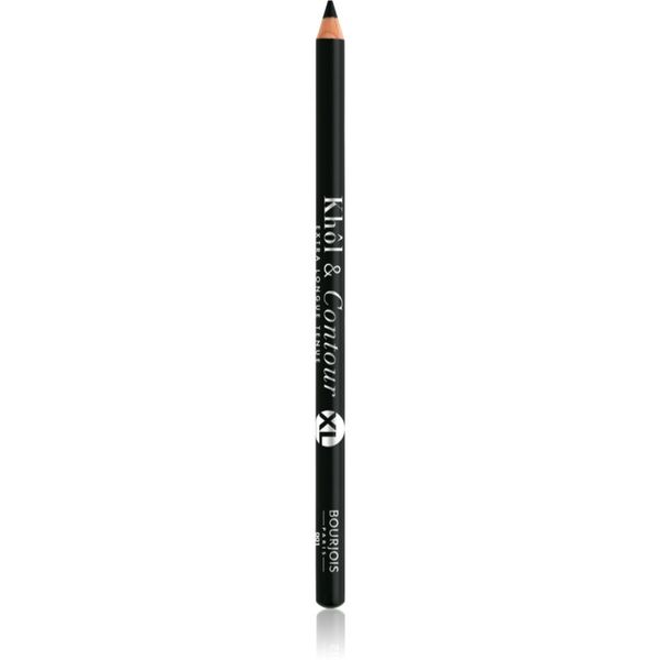 Bourjois Bourjois Khôl & Contour XL dolgoobstojni svinčnik za oči odtenek 001 Noir-issime 1,65 g