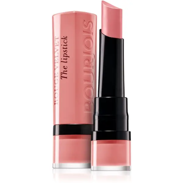 Bourjois Bourjois Rouge Velvet The Lipstick matirajoča šminka odtenek 02 Flaming’ Rose 2,4 g