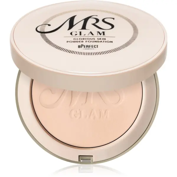 BPerfect BPerfect Mrs Glam Glorious Skin kompaktni puder za mat videz odtenek 01 Light Pink 70 g